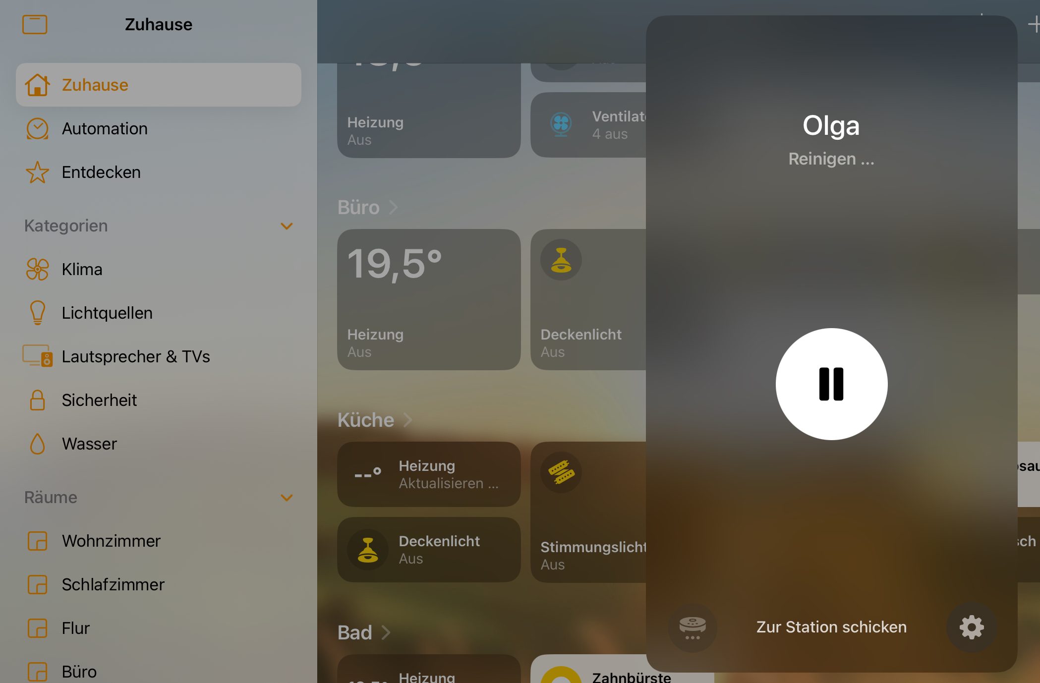 Der Umfang ist überschaubar, aber es ist möglich: Eine native Integration meines Saugroboters in der Apple Home-App.
